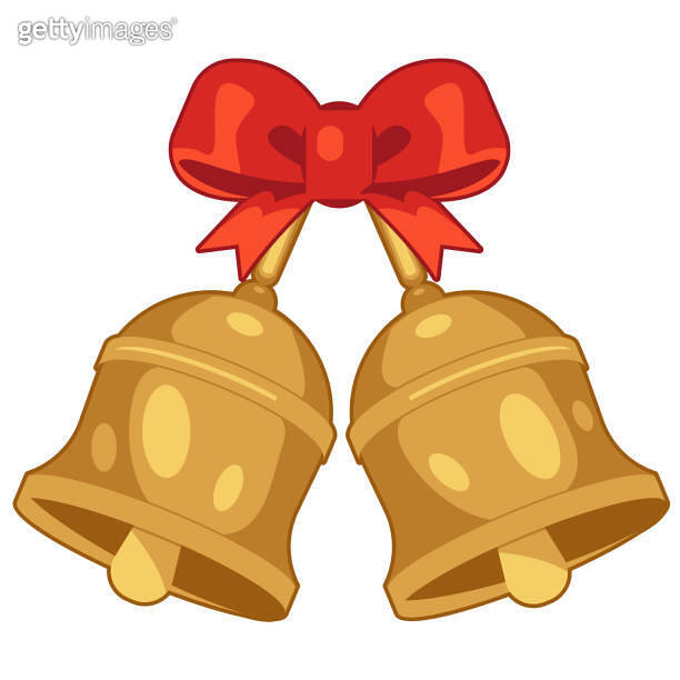 Bells, Symbol of celebration. Perfect for adding a touch of Christmas