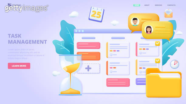 Project management, task management application, list of tasks online ...