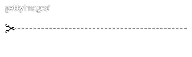 Templates scissors cut along dotted and dashed lines different shapes ...