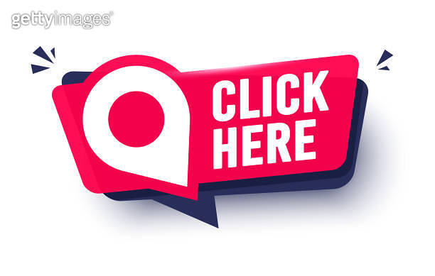Modern Speech Bubble Label With Pin And Text Click Here (1578210105 ...