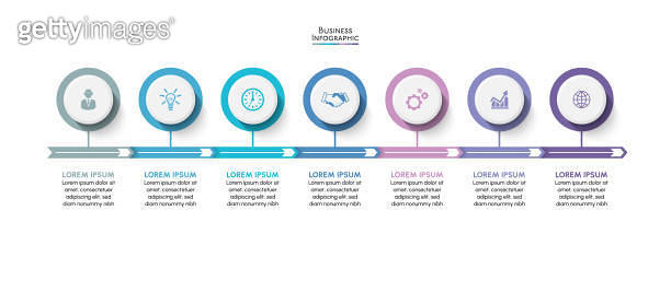 Visualization Timeline Inforgraphic Business data visualization. timeline infographic icons designed for ...