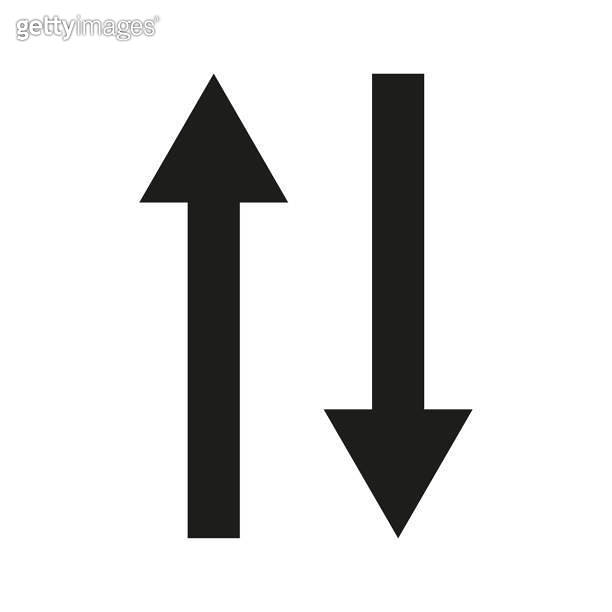 Sort Icon. Arrows up down. Vector illustration. stock image ...