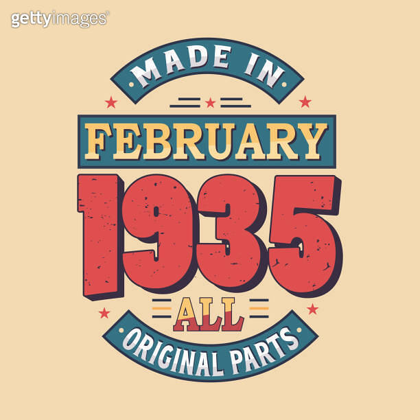 Made in February 1935 all original parts. Born in February 1935 Retro