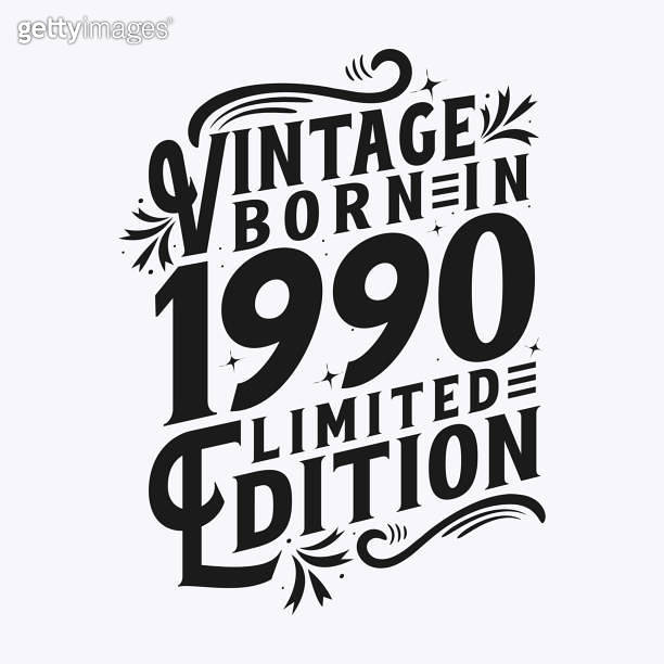 Vintage Born in 1990, Born in Vintage 1990 Birthday Celebration 이미지