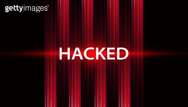 abstract word signal or are warned that it has been hacked by viruses ...