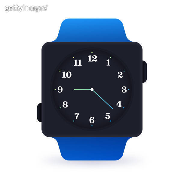 Digital Analog Clock Watch Face 이미지 (1754513429) 게티이미지뱅크