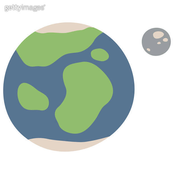 Earth and Moon 이미지 (1580868860) 게티이미지뱅크