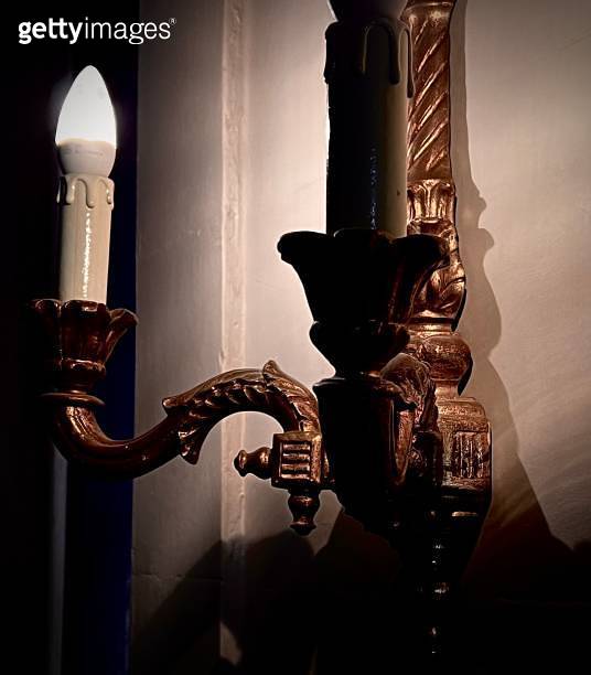 A retro style candle light fitting 이미지 (1834678089) 게티이미지뱅크