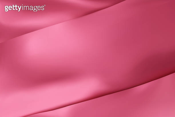 The luxury of pink fabric texture background. Closeup of rippled silk ...