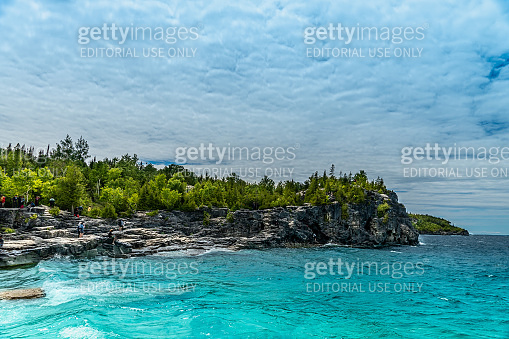 The Indian Head Cove in The Bruce Peninsula National Park, Ontario near