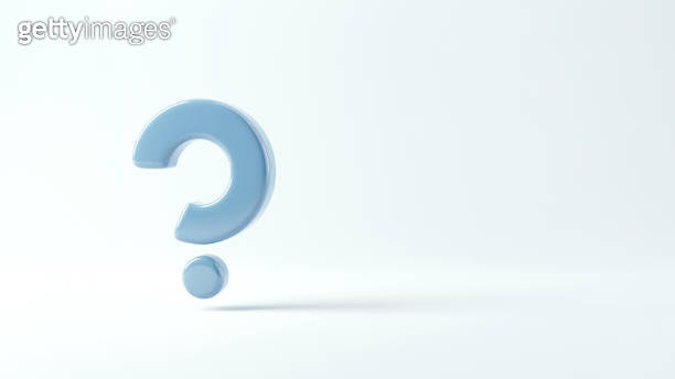 3d cartoon question answer sign or problem concept, Question mark icon ...
