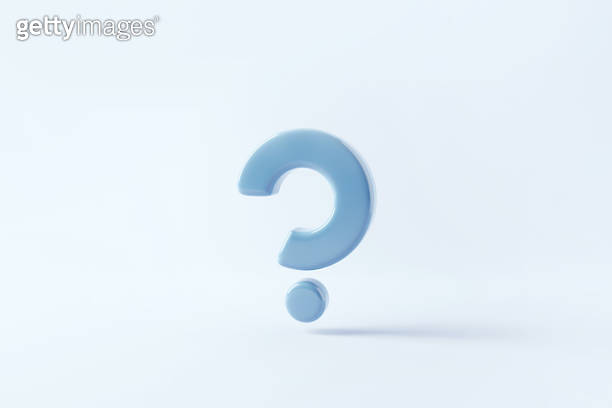 3d cartoon question answer sign or problem concept, Question mark icon ...