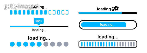 Loading bar. Loading or Installing process. Load sign. System software ...
