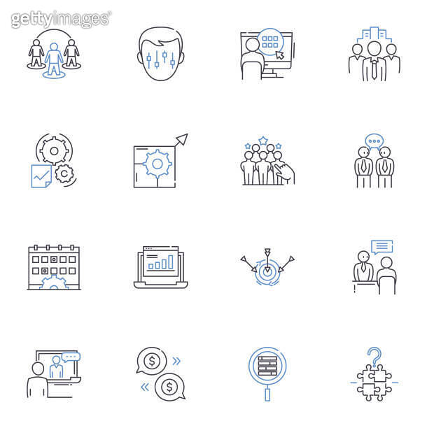 Self-realization line icons collection. Enlightenment, Awareness ...
