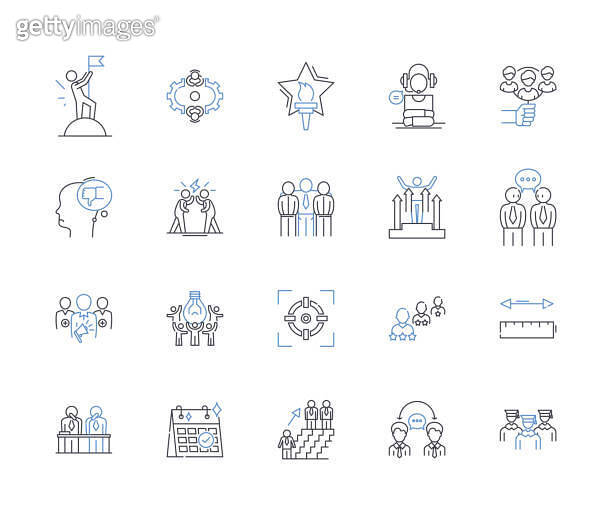 Sales Staff Line Icons Collection Persuasive Motivated Charismatic sales-staff-line-icons-collection-persuasive-motivated-charismatic