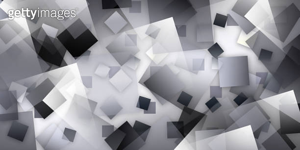Glowing squares in space new technology intensity gray map 이미지 ...