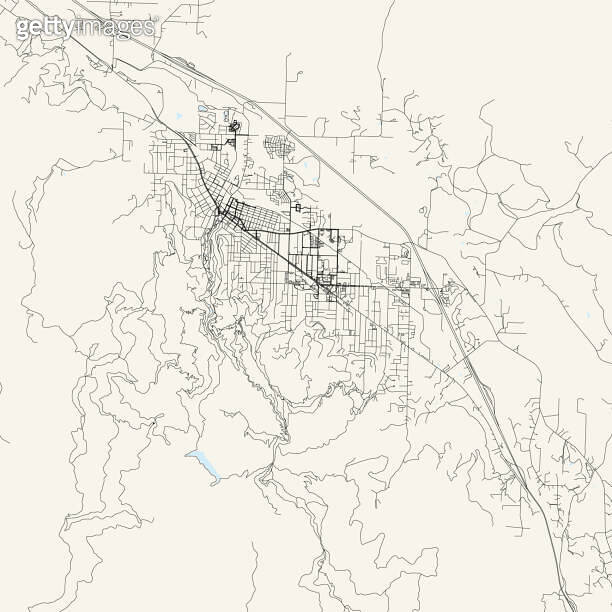 Ashland, Oregon, USA Vector Map 이미지 (1503355828) 게티이미지뱅크
