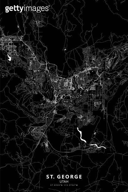 St. George, Utah, USA Vector Map 이미지 (1895770329) - 게티이미지뱅크