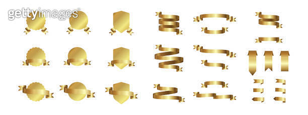 Ribbon banner collection. Award ribbons. Vector EPS 10 이미지 (1713063362 ...