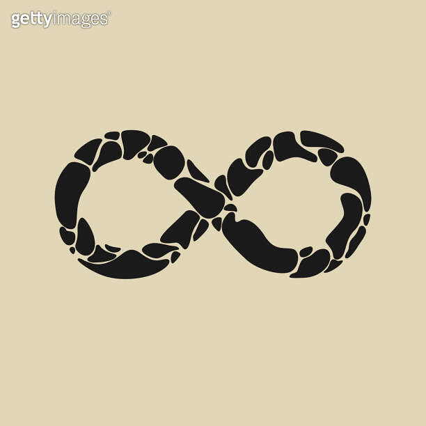 The illustration shows the infinity sign. An isolated element for the ...