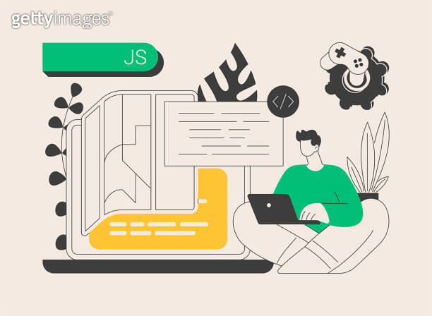 JavaScript abstract concept vector illustration. 이미지 (1764668684) - 게티이미지뱅크