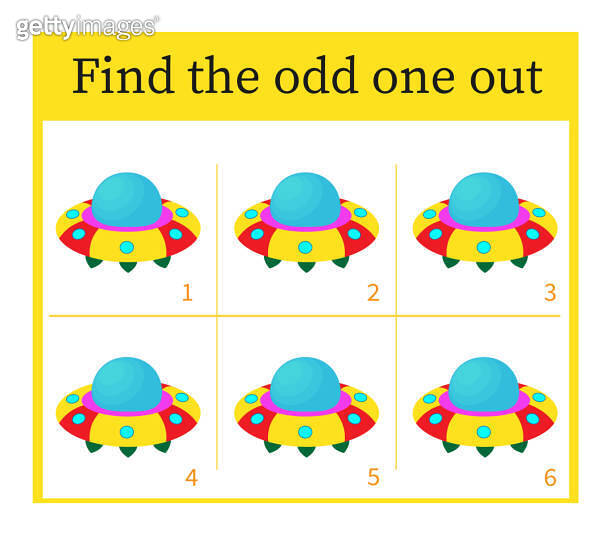 Game for kids. Task for development of attention and logic. Vector