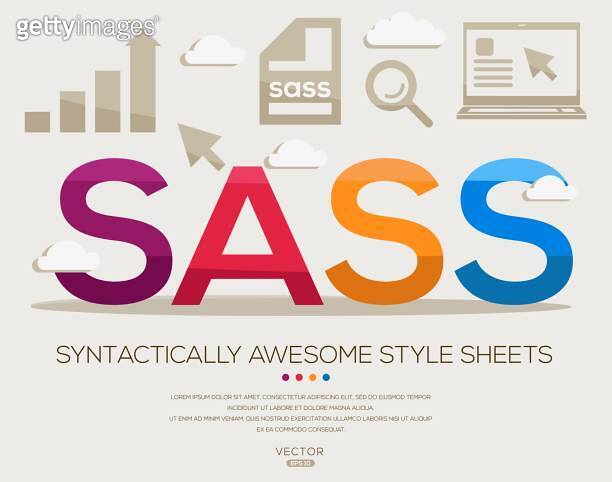 Sass _ Syntactically Awesome Style Sheets 이미지 (1707544145) - 게티이미지뱅크