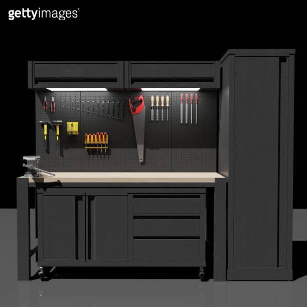 an organized work bench 이미지 (1717159811) 게티이미지뱅크