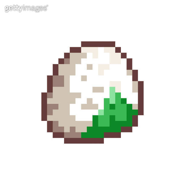 Pixel Art Onigiri. Retro 8 bit Style Japanese Rice Ball Onigiri with ...