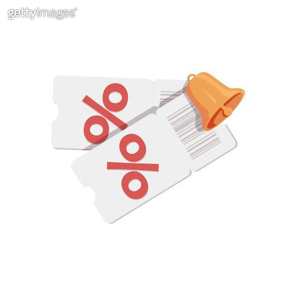 Tag price icon with call notification for online discount coupon. sales ...