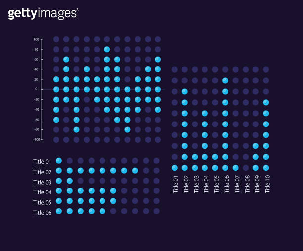 Dot plot infographic chart design template set for dark theme 이미지 ...
