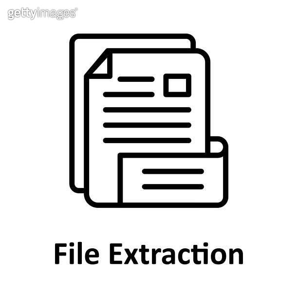 File Extraction vector icon which can easily modify or edit 이미지 ...