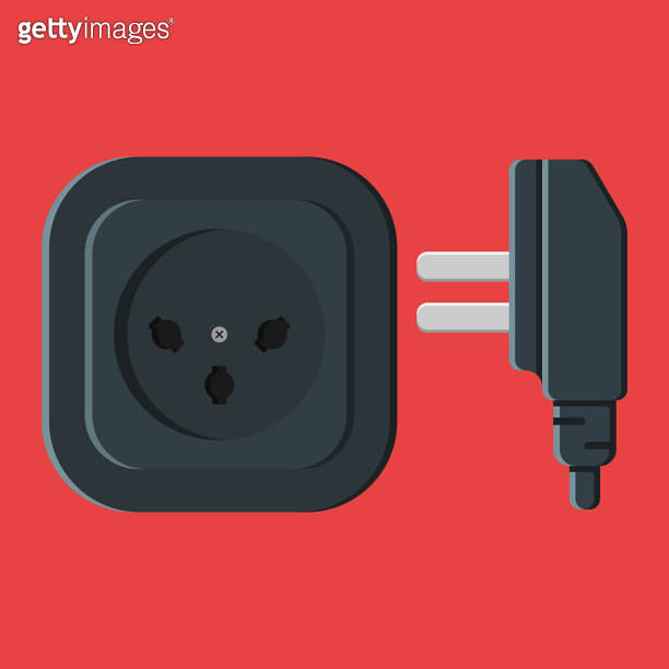 power outlet plug israeli type h vector flat illustration 이미지 (1494647821) 게티이미지뱅크