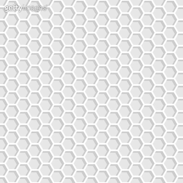 Abstract modern hexagon background. White and gray honey pattern ...