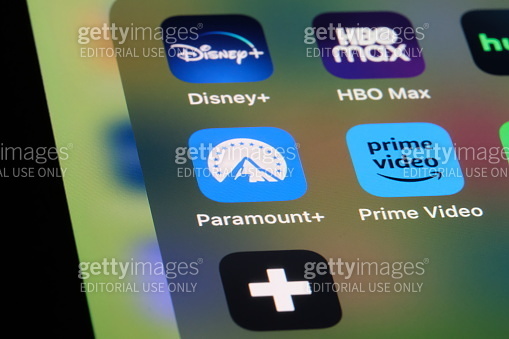 Paramount+, Disney+, HBO max, and Amazon Prime Video streaming service ...