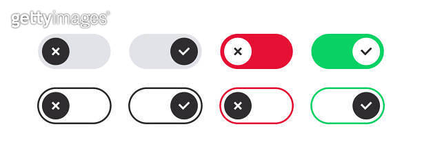 On and Off switch icons. On Off buttons set. Vector scalable graphics ...