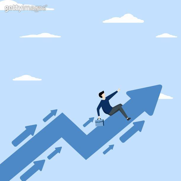 Business trend, trend setter or leadership to follow, leading direction