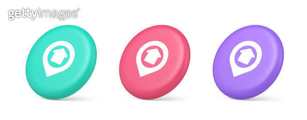 Urban building location find button house map pin web application 3d ...