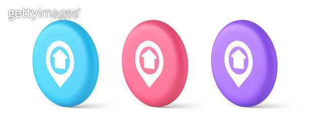 Urban building location find button house map pin web application 3d ...