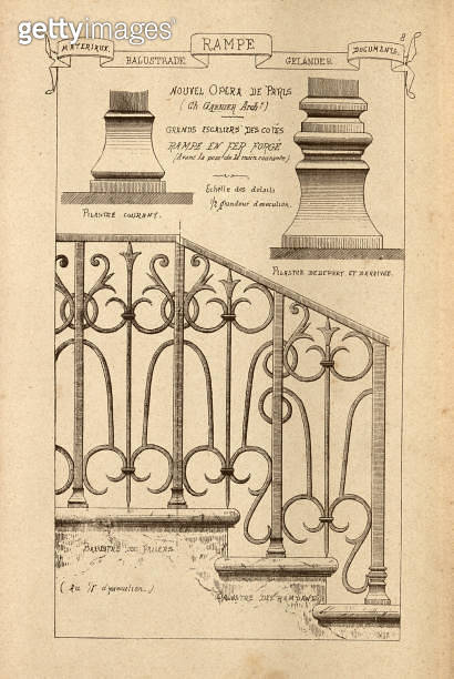 Balustrade, railing at the Nouvel opera De Paris, History of ...