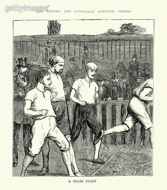 Running, False start, Victorian track and field sports, Oxford and