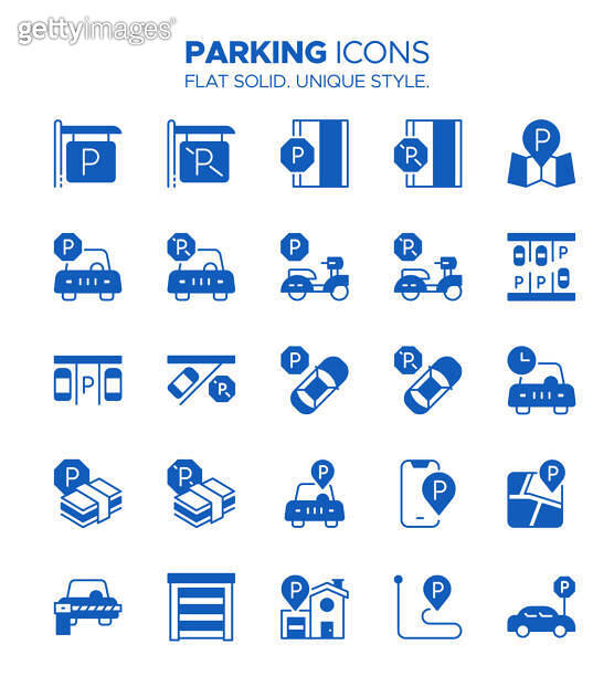 parking-icon-set-solid-style-car-park-parking-garage-no-parking
