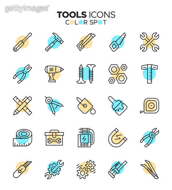 Tools Icon Set - 25 Essential Icons for DIY and Crafting Projects 이미지 ...