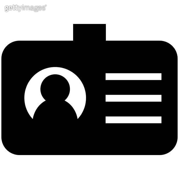 Webid Icon ID card icon for web and mobile 이미지 (1793611705) - 게티이미지뱅크