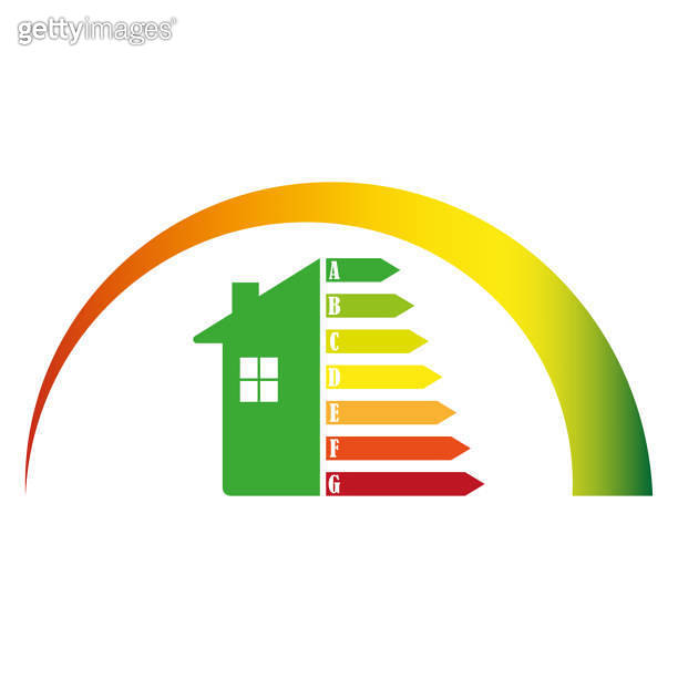 Energy chart for concept design. Energy efficiency icon. Chart concept ...