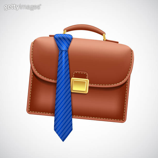 Briefcase or suitcase with a tie 이미지 (1700137193) 게티이미지뱅크