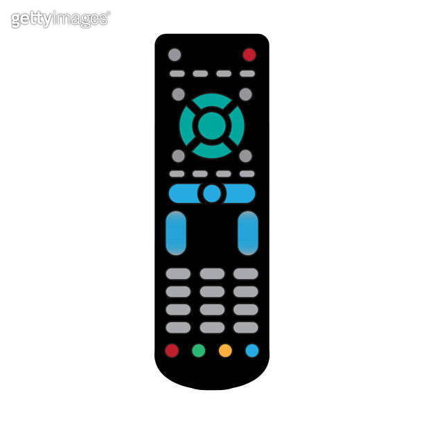 TV remote control device isolated on white background. 이미지 (1475190191