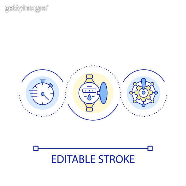 Utility meter loop concept icon 이미지 (1453811942) - 게티이미지뱅크