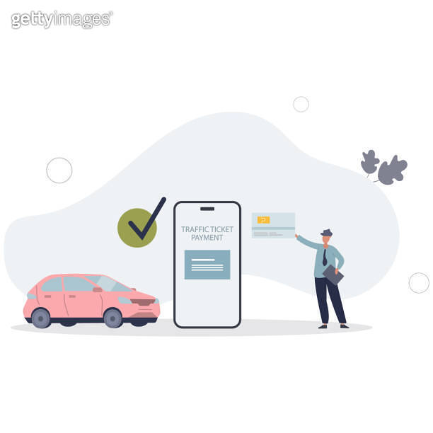 Pay traffic ticket online with bank transaction or credit card.Payment for vehicle driving toll