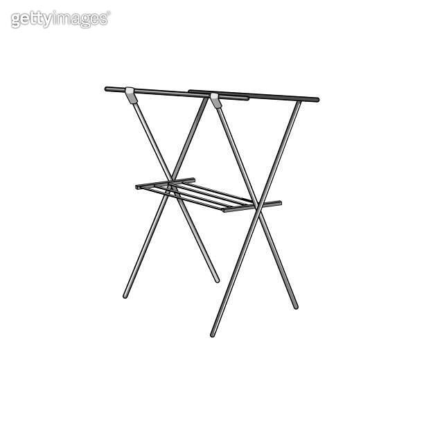 clean clothes drying rack cartoon vector illustration (1749761224) 일러스트 ...